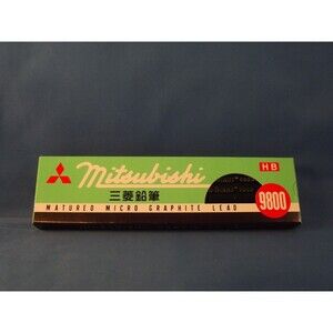 12pcs Mitsubishi 9800 HB Matured Micro Graphite Lead (Japan) - USA SHIPPED